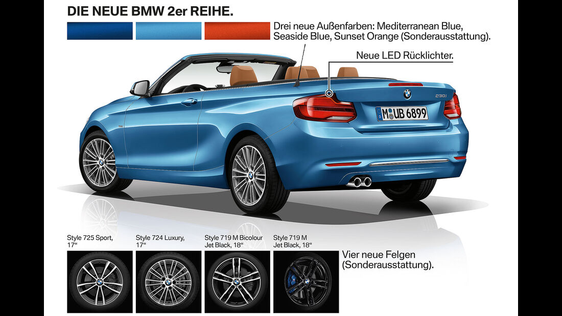 BMW 2er Coupé, BMW 2er Cabrio, Facelift