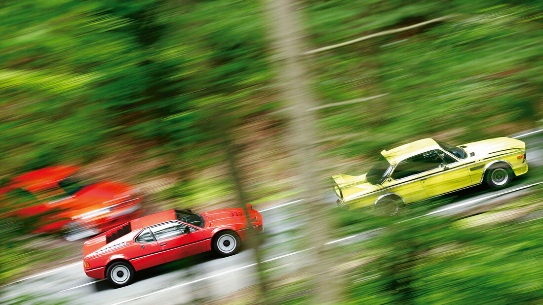 BMW 3.0 CSL, BMW M1, Seitenansicht