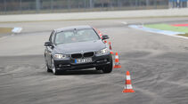 BMW 316d, Frontansicht, Slalom