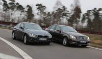 BMW 316d, Mercedes C 180 CDI, Seitenansicht
