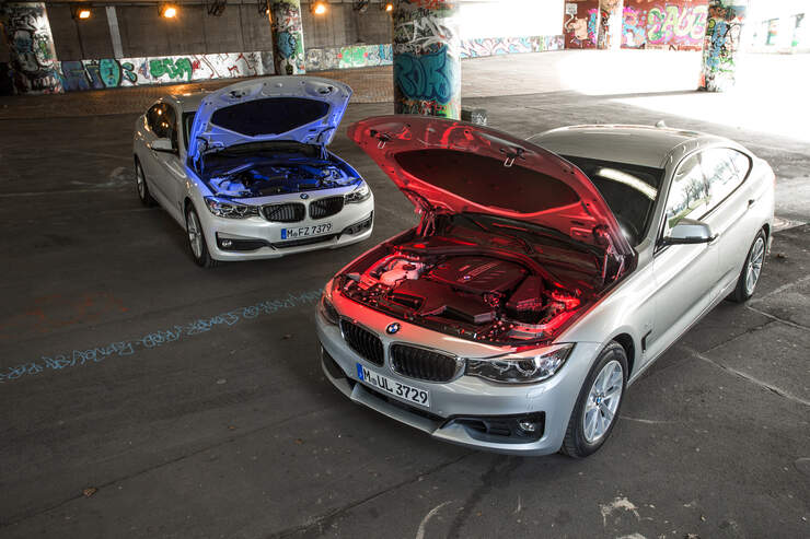 Motor Varianten Im Vergleich Bmw 318d Gt Und Bmw 325d Gt Auto Motor Und Sport