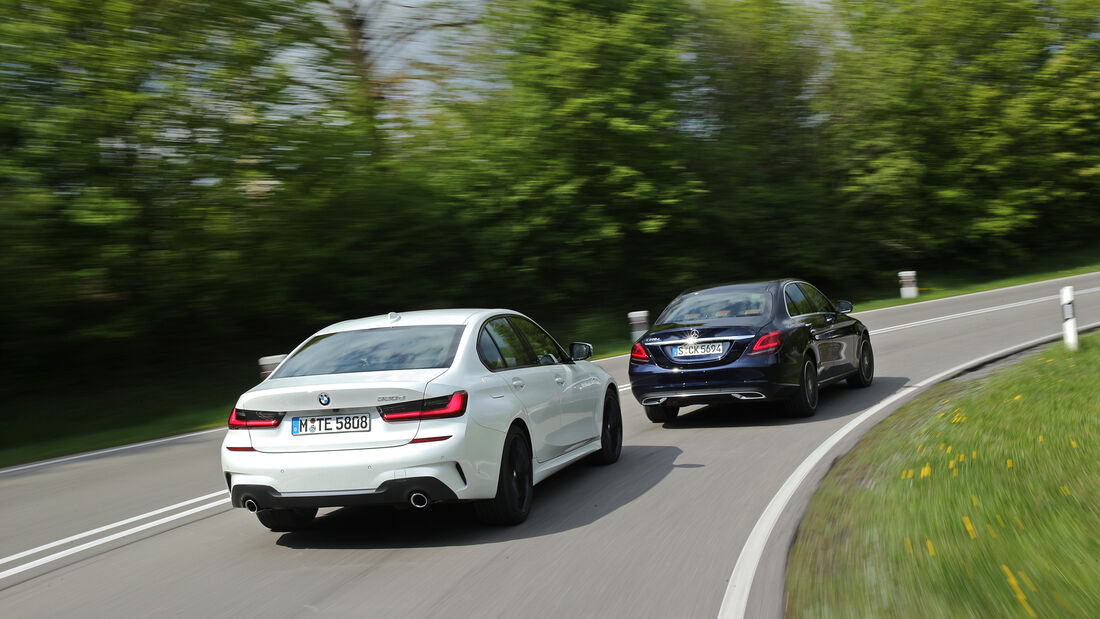 BMW 320 d, Mercedes C 220 d, Exterieur