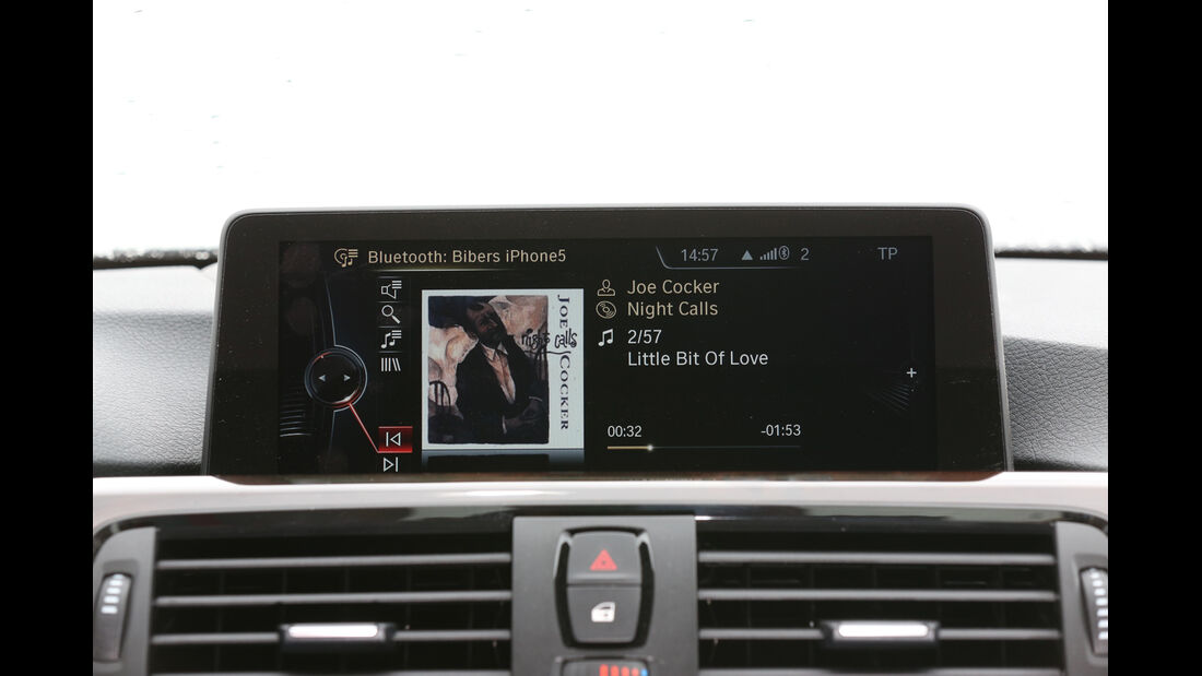 BMW 320d, Bildschirm, Infotainment