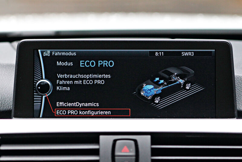 BMW 320d Efficient Dynamics Edition, Eco-Pro-Modus