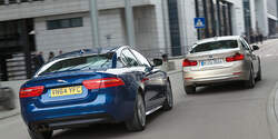 BMW 320d, Jaguar XE 20d, Heckansicht
