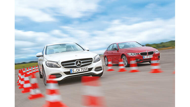Bmw 320d Und Mercedes C 220 Bluetec Duell Der Cleveren Diesel Auto Motor Und Sport