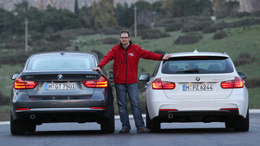 BMW 320d Touring, BMW 320d GT, Heckansicht, Sebastian Renz