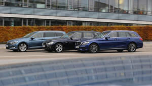 BMW 320d Touring xDrive, Mercedes C 250 d T 4Matic, VW Passat Variant 2.0 TDI 4Motion