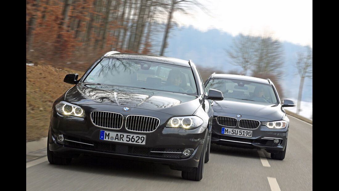 BMW 320i Touring, BMW 520i Touring, Frontansicht