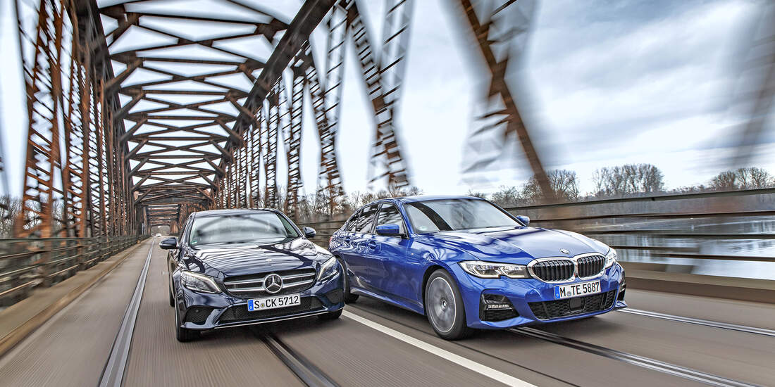 BMW 330i, Mercedes C300, Vergleichstest, ams0619