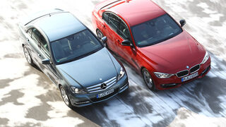 BMW 335i, Mercedes C 350