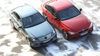 BMW 335i, Mercedes C 350