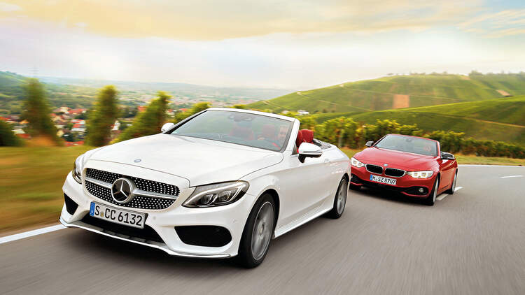 Bmw 4i Cabrio Und Mercedes C 0 Cabriolet Im Test Auto Motor Und Sport