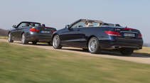 BMW 428i Cabrio, Mercedes E 300 Cabrio, Heckansicht