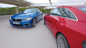 BMW 428i, Mercedes E 250 Coupé, Fahrt