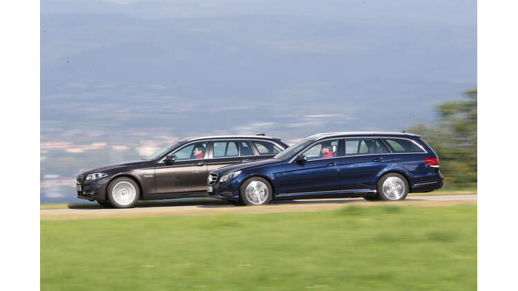 Bmw 518d Touring Vs Mercedes E 200 Cdi T Nobel Kombis Mit Basis Dieseln Auto Motor Und Sport