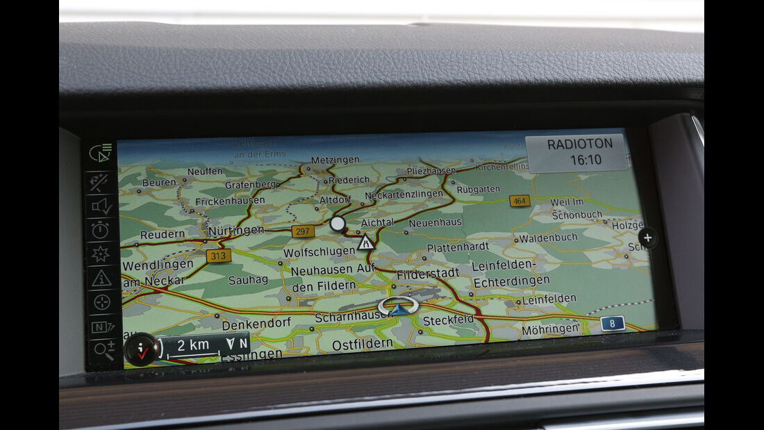 BMW 520d, Navi, Bildschirm