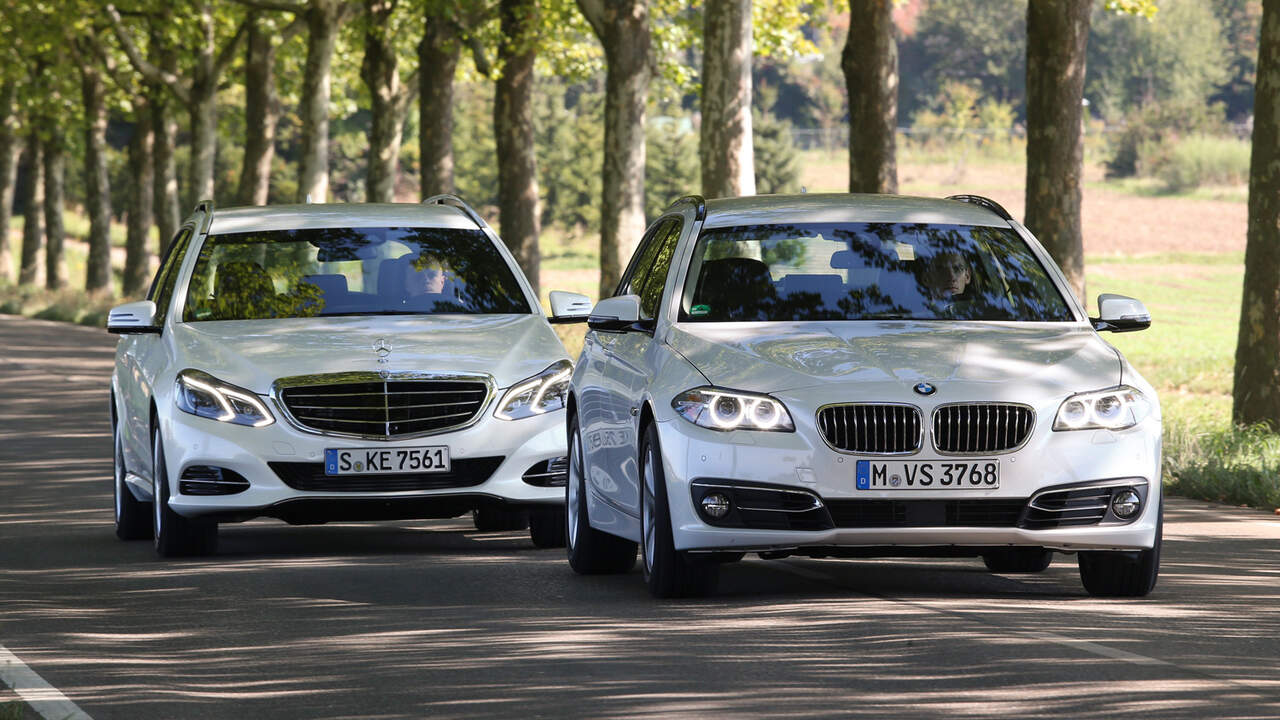 Bmw 520d Und Mercedes E 220 Im Vergleich Zwei Auf Augenhohe Auto Motor Und Sport