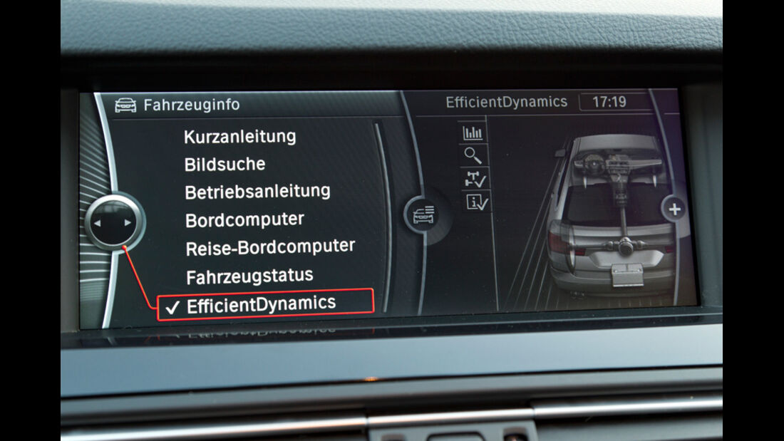 BMW 520i Touring, Display