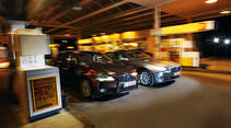 BMW 530, Lexus GS 450h, Front, Tankstelle