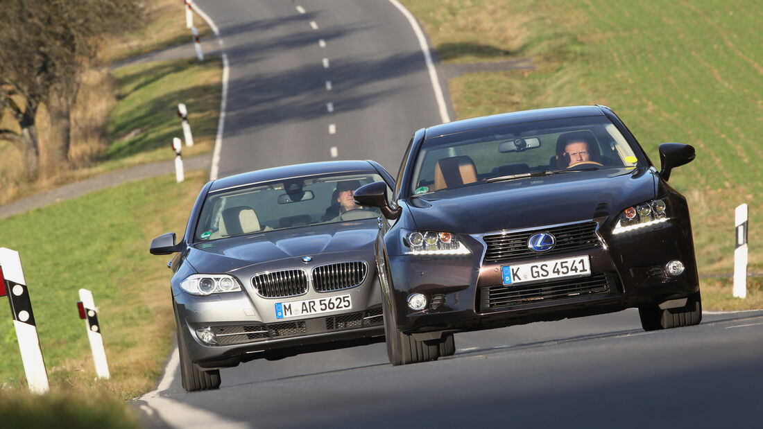 BMW 530, Lexus GS 450h, Frontansicht