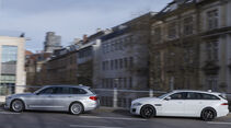 BMW 530d Touring xDrive Luxury Line, Jaguar XF Sportbrake 25d AWD Portfolio, Exterieur