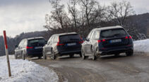 BMW 530e Touring, Mercedes e 300 e T, Volvo V90 Recharge T6 AWD