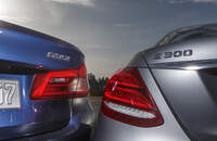 BMW 530i Luxury Line, Mercedes E 300 AMG Line, Exterieur