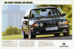 BMW 5er E34 525td Werbemotiv "Die neue Freude am Diesel..."