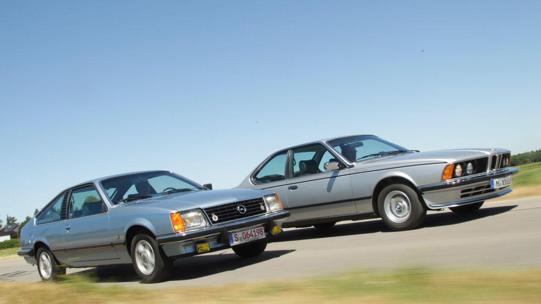 BMW 635 CSi, Opel Monza 3.0 E, Seitenansicht