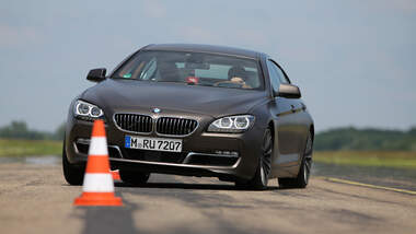 BMW 640d Gran Coupé, Frontansicht, Slalom