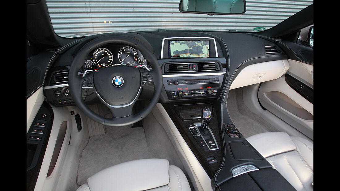 BMW 650i Cabrio, BMW 6er Cabrio, Innenraum, Cockpit