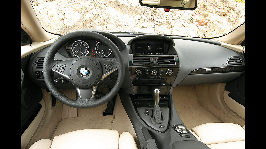 BMW 6er, Coupé, Innenraum, Cockpit, 2003