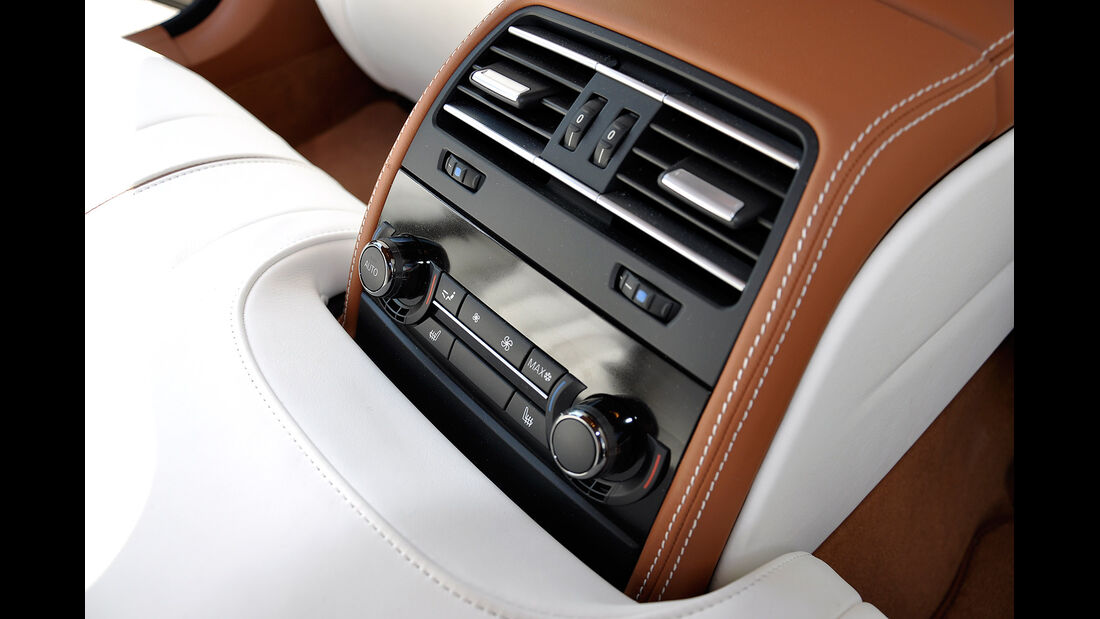 BMW 6er Gran Coupé, Innenraum-Check, Fond, Rückbank, Klimaanlage