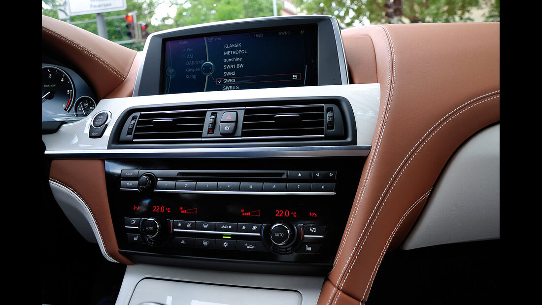 BMW 6er Gran Coupé, Innenraum-Check, Infotainment, Klimaanlage