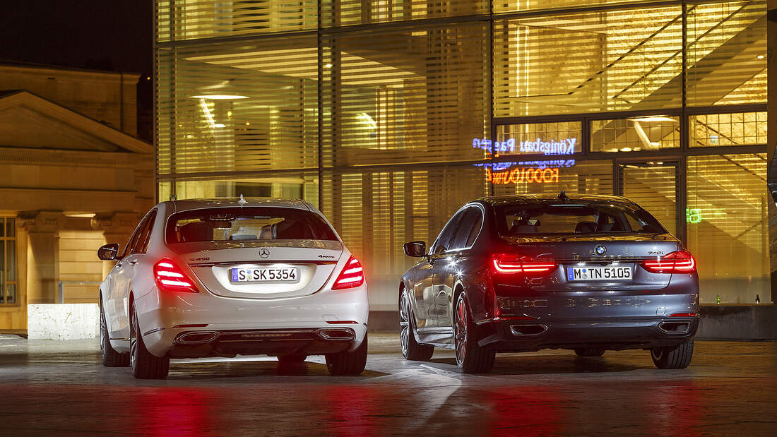 Mercedes S450 4Matic gegen BMW 740i Vergleichstest - auto motor und sport