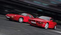 BMW 850 CSi, Baureihe E31, Baujahr 1992, Porsche 928 GT, Baujahr 1989