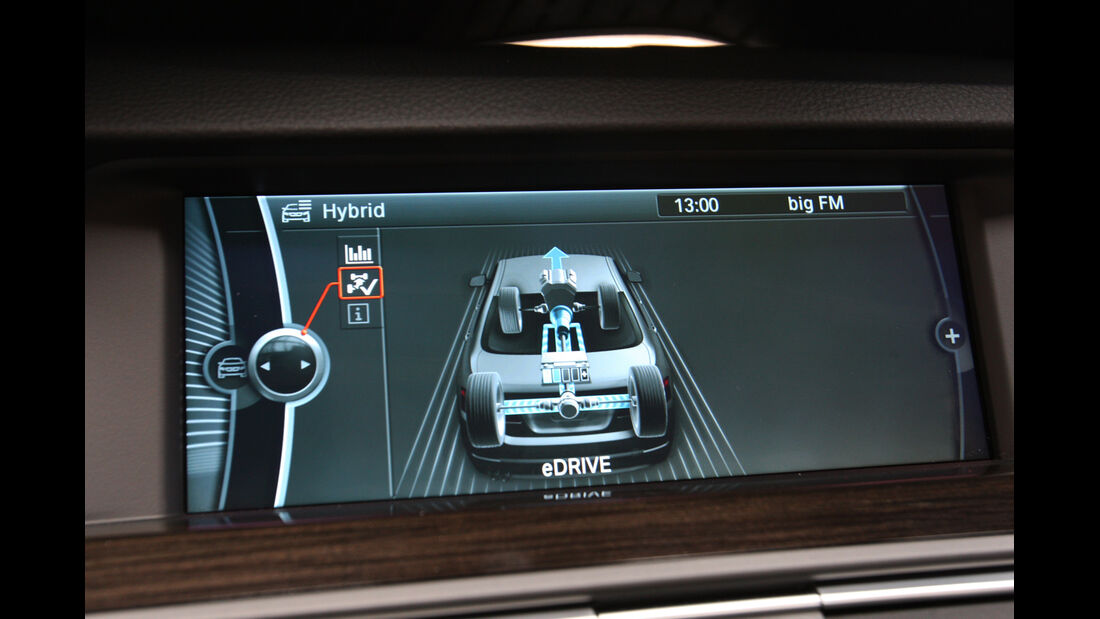 BMW Active Hybrid5, Bildschirm, Antrieb