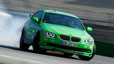 BMW Alpina B3 GT3, Frontansicht, Burnout