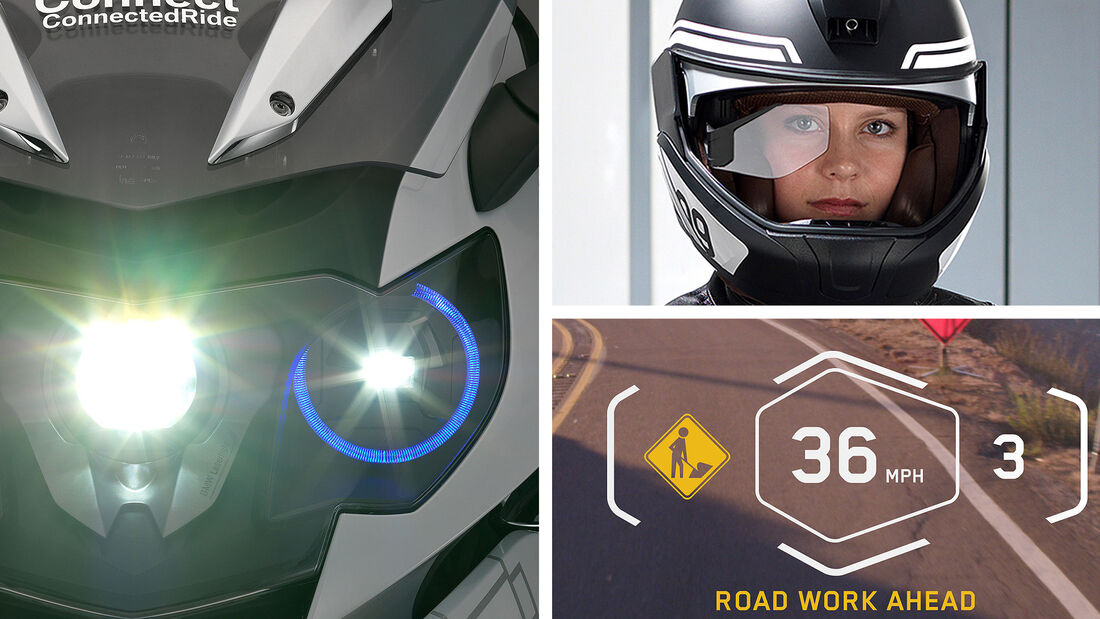 BMW ConnectedRide, CES 2016, Laserlicht Motorrad