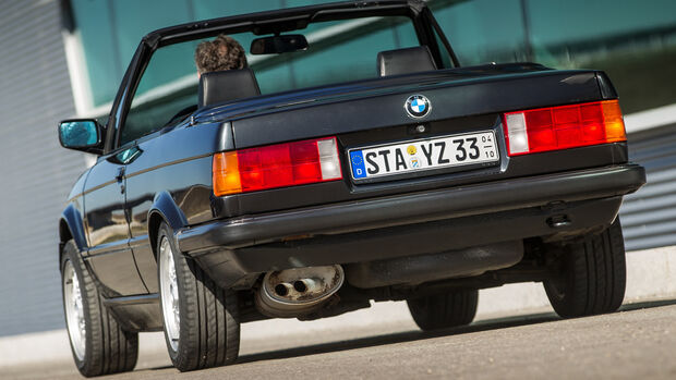 BMW Dreier E30 Cabrio, Heckansicht