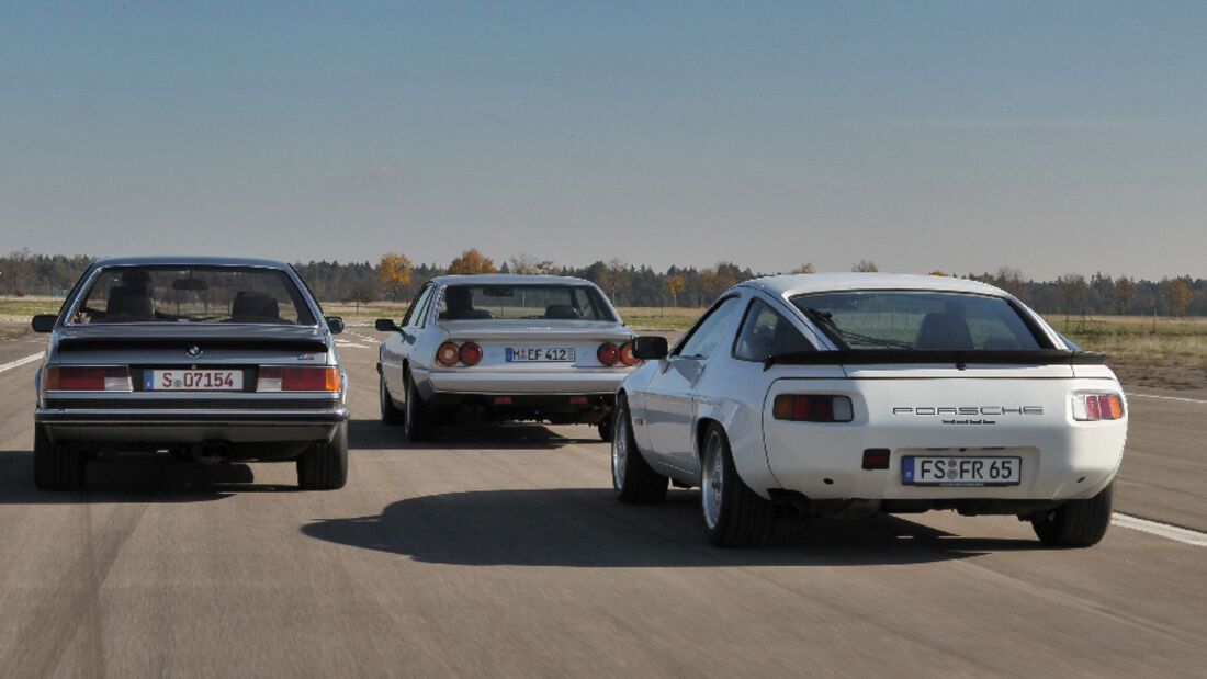 BMW M 635 CSi Typ E 24, Ferrari 412, Porsche 928 S