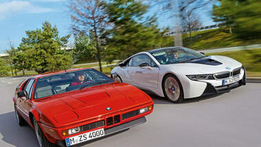 BMW M1, BMW i8, Frontansicht