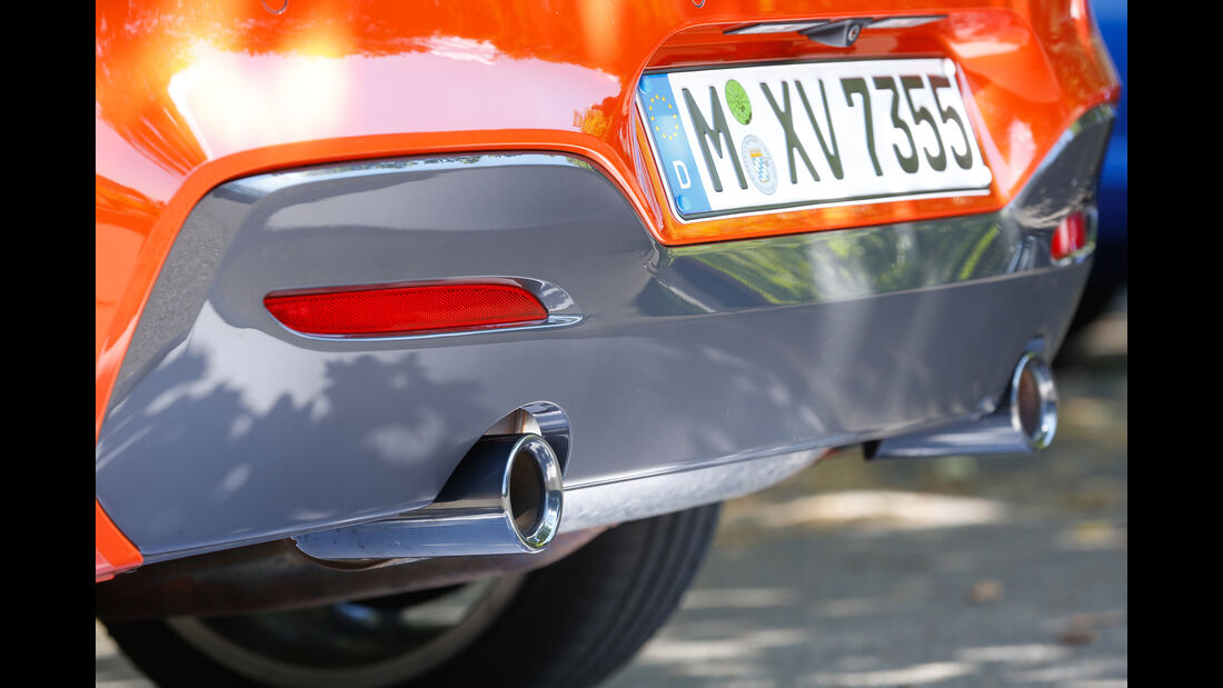 BMW M135i, Auspuff, Endrohre