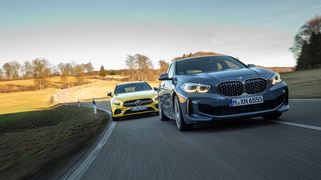 BMW M135i xDrive, Mercedes-AMG A 35 4Matic, Exterieur