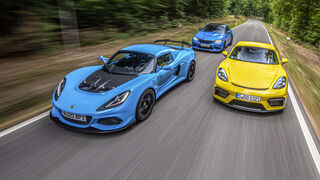 BMW M2 CS, Lotus Exige Sport 410, Porsche 718 Cayman GT4, Exterieur