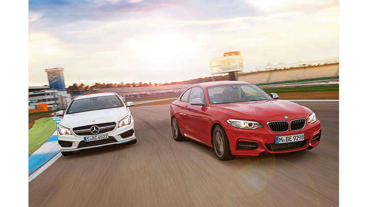 Bmw M235i Mercedes Cla 45 Amg Zwei Premium Sportler Im Vergleichstest Auto Motor Und Sport