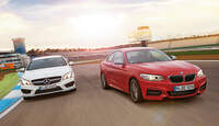 BMW M235i, Mercedes CLA 45 AMG, Frontansicht