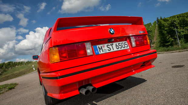 BMW M3, Baureihe E30, Heck, Auspuff, Endrohre