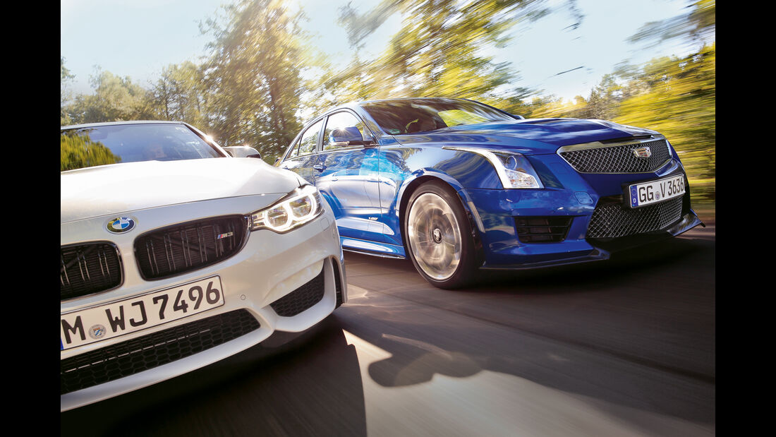 BMW M3 Competition, Cadillac ATS-V, Frontansicht